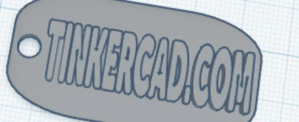 Mẫu móc khóa cá tính tự thiết kế trên Tinkercad - Image 2
