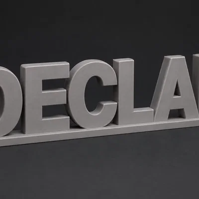 Mô hình bảng tên để bàn chữ DECLAN cá nhân hóa - Tự in 3D