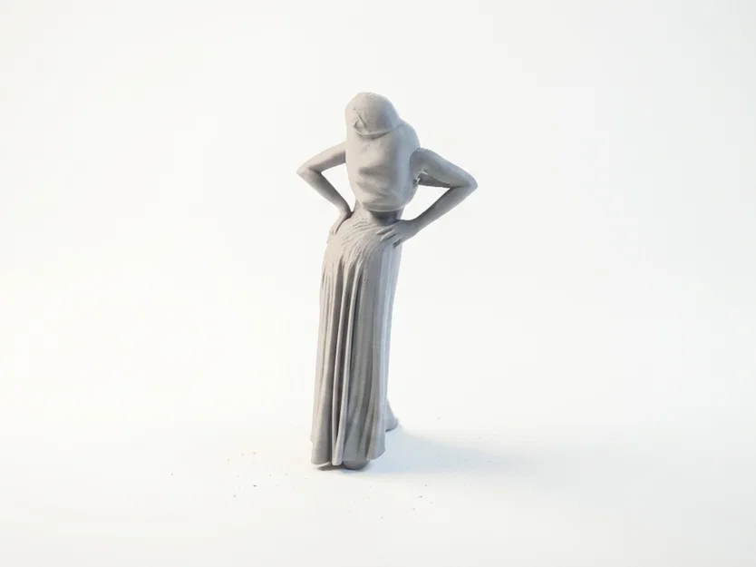 Mô hình tượng quý cô thanh lịch 3D Printable - Image 4