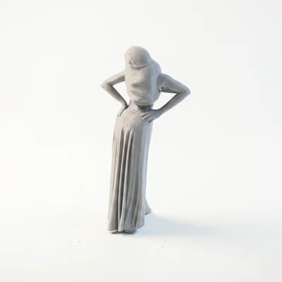 Mô hình tượng quý cô thanh lịch 3D Printable