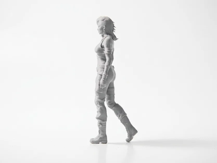 Mô hình 3D Tượng cô gái đang đi bộ (Female Figure Walking Statue) - Image 4