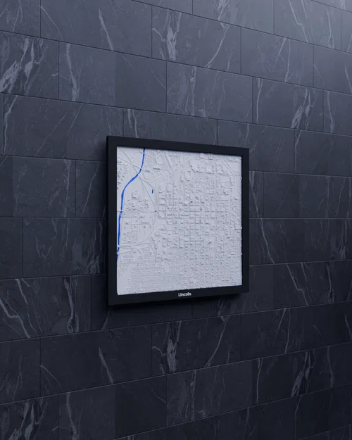 Lincoln, Hoa Kỳ - Mô hình địa hình 3D thu nhỏ - Image 4