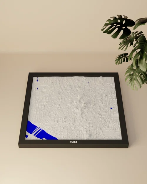 Tulsa, Hoa Kỳ - Mô hình địa hình 3D thu nhỏ - Image 3