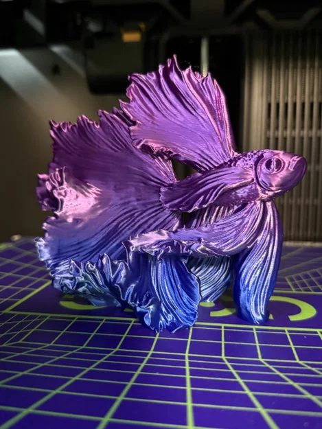 Tượng cá chọi (Betta) in 3D nghệ thuật trang trí để bàn - Image 2
