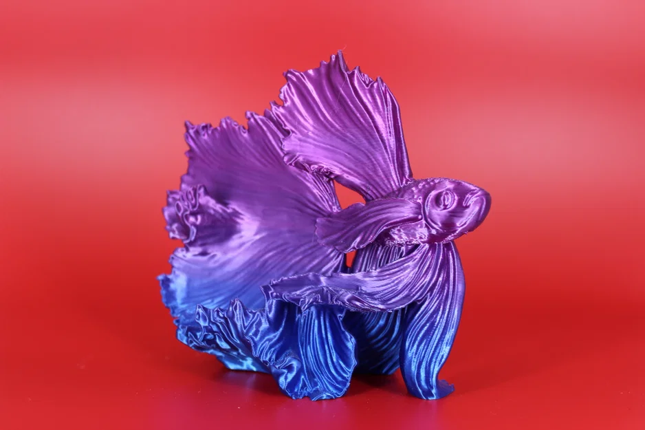 Tượng cá chọi (Betta) in 3D nghệ thuật trang trí để bàn - Image 3