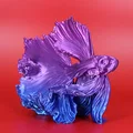Tượng cá chọi (Betta) in 3D nghệ thuật trang trí để bàn - Thumbnail 3