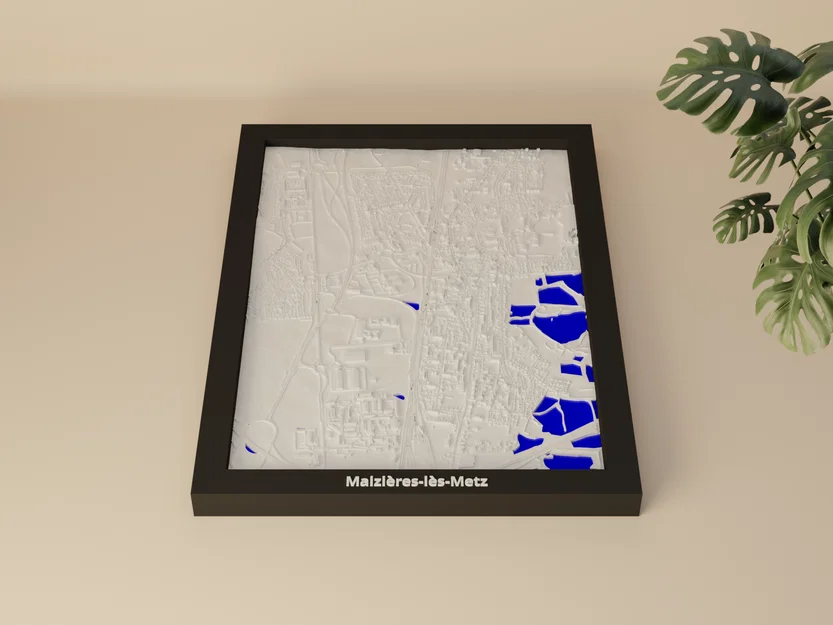Maizières-lès-Metz, Pháp - Mô hình thu nhỏ 3D - Image 1