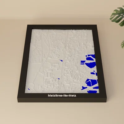 Maizières-lès-Metz, Pháp - Mô hình thu nhỏ 3D