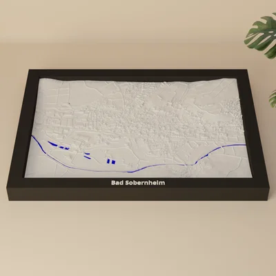 Bad Sobernheim, Đức - Mô hình địa hình thu nhỏ in 3D