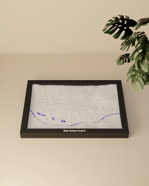 Bad Sobernheim, Đức - Mô hình địa hình thu nhỏ in 3D - Image 3