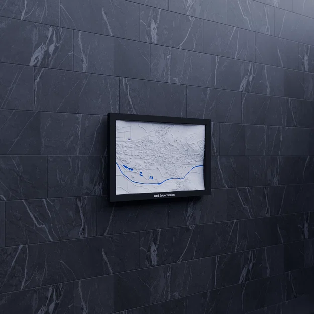 Bad Sobernheim, Đức - Mô hình địa hình thu nhỏ in 3D - Image 7