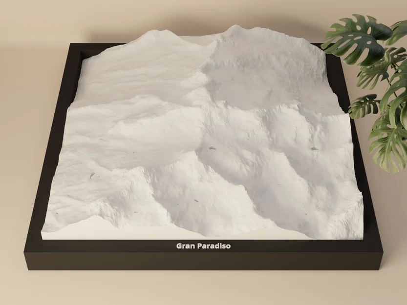 Gran Paradiso, Ý - Mô hình thu nhỏ 3D - Image 1