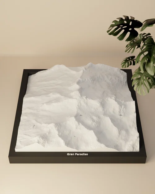 Gran Paradiso, Ý - Mô hình thu nhỏ 3D - Image 4