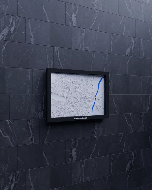 Sächsisch-Regen, Romania - Mô hình địa hình 3D thu nhỏ - Image 5