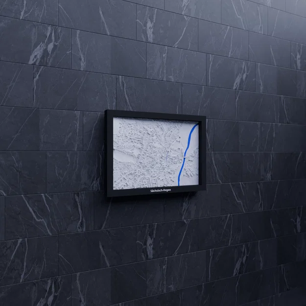 Sächsisch-Regen, Romania - Mô hình địa hình 3D thu nhỏ - Image 7