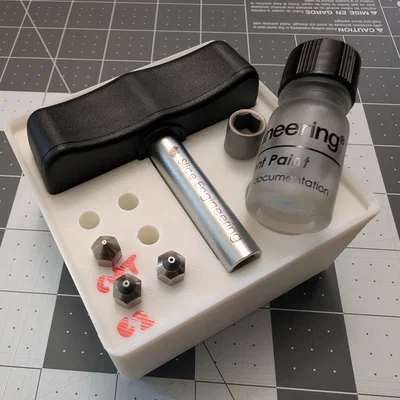 Khay Gridfinity 2x2 lưu trữ dụng cụ và nozzle Slice Engineering