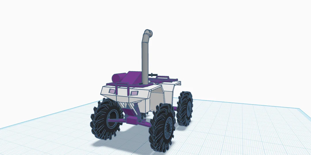 Mô hình xe địa hình 4 bánh (4 wheeler) in 3D cực chất - Image 1