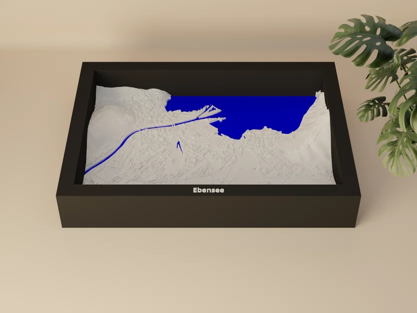 Ebensee, Áo - Mô hình địa hình thu nhỏ 3D - Image 4