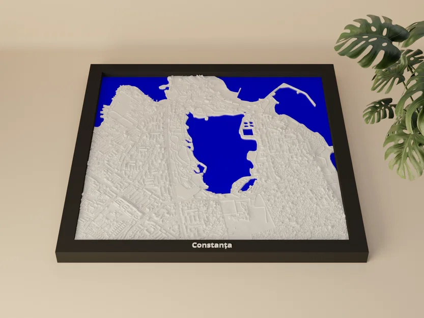 Constanța, Romania - Mô hình địa hình 3D thu nhỏ - Image 1