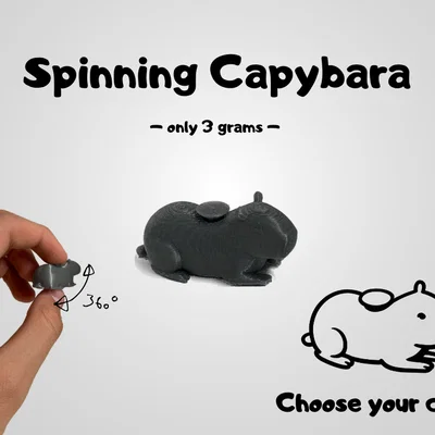 Mô hình đồ chơi Spinning Capybara xoay giải trí siêu dễ thương