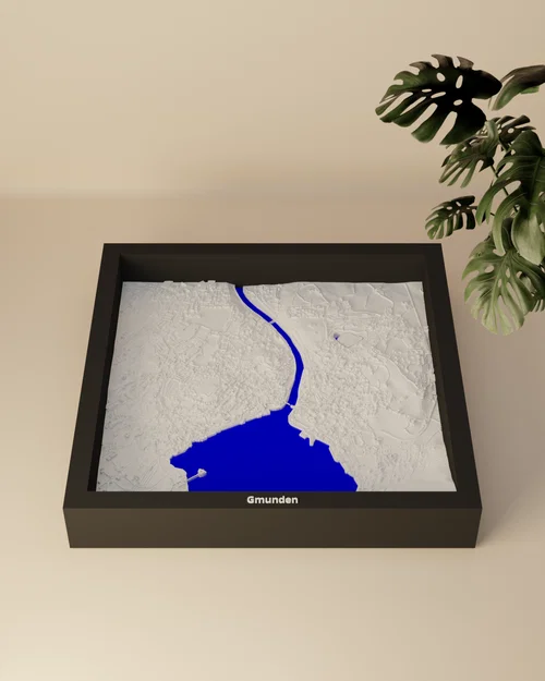 Gmunden, Áo - Mô hình địa hình 3D thu nhỏ - Image 3