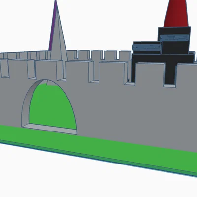 Mô hình lâu đài (Castle) trang trí in 3D độc đáo