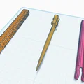 Mô hình dao xếp kiểu Butterfly Knife (Navaja) in 3D độc đáo - Thumbnail 2