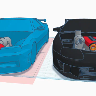 Mô hình xe GTR độ động cơ cực chất cho người đam mê in 3D