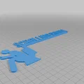 Bảng hiệu gắn cửa 3D "Scrolling Room" hài hước, độc đáo - Thumbnail 1