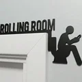 Bảng hiệu gắn cửa 3D "Scrolling Room" hài hước, độc đáo - Thumbnail 4