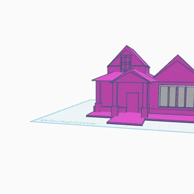 Mô hình ngôi nhà 3D decor đơn giản và dễ in