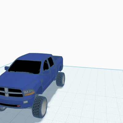Mô hình xe bán tải Dodge RAM 1500 in 3D cực chất