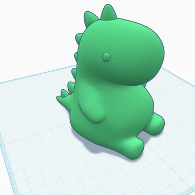 Mô hình 3D chú rồng nhỏ đáng yêu - File in STL xinh xắn