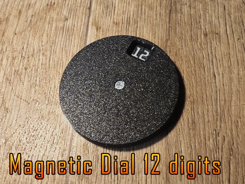 Magnetic Dial 12 digits - Vòng xoay chỉ số 12 tháng in 3D - Image 1