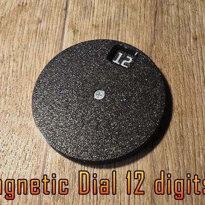 Magnetic Dial 12 digits - Vòng xoay chỉ số 12 tháng in 3D