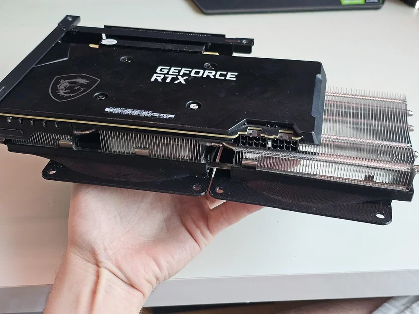 Ống dẫn gió quạt 120mm cho MSI Ventus 3X trên Fractal Design Node 202 - Image 3