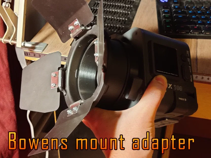 Bộ chuyển đổi ngàm Bowens (Bowens mount adapter) cho đèn studio - Image 1