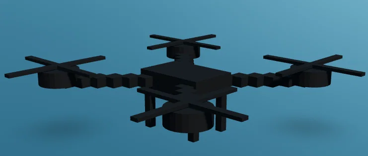 Mô hình Drone Lắp Ghép Phong Cách Blocky Độc Đáo Cho Tín Đồ 3D - Image 1