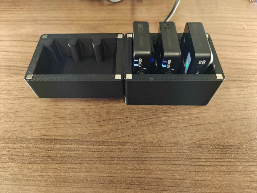 Hộp sạc và đế đựng thông minh cho Rode Wireless Go II (in 3D) - Image 2