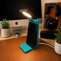 Đèn để bàn kiêm giá đỡ điện thoại 2-trong-1 tiện ích - Thumbnail 1