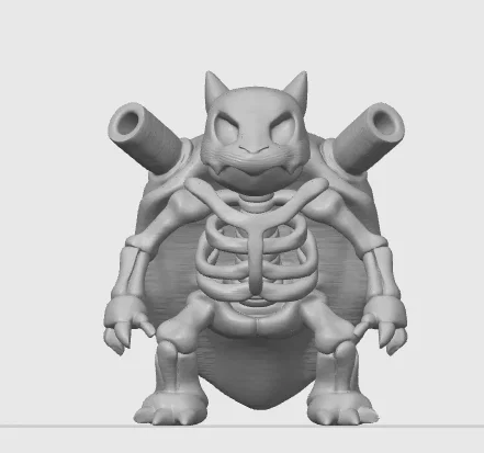 Mô hình 3D Blastoise Skeleton (Bộ xương Pokémon) độc đáo - Image 2