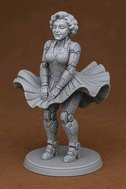 Mô hình Mecha Marilyn Monroe 9cm - Tuyệt phẩm trang trí in 3D - Image 1
