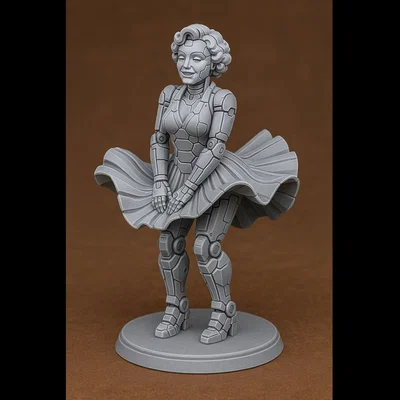 Mô hình Mecha Marilyn Monroe 9cm - Tuyệt phẩm trang trí in 3D