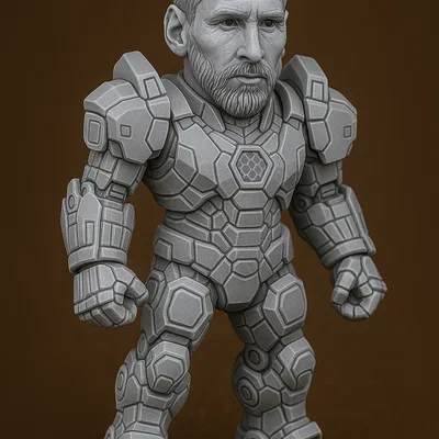 Mô hình 3D Mecha Lionel Messi độc đáo cho người hâm mộ