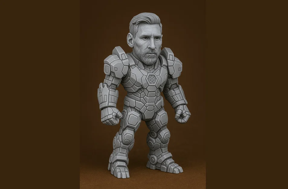 Mô hình 3D Mecha Lionel Messi độc đáo cho người hâm mộ - Image 4
