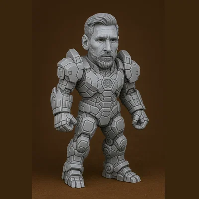 Mô hình 3D Mecha Lionel Messi độc đáo cho người hâm mộ
