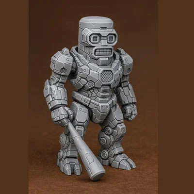 Mô hình robot Mecha Tung Tung Sahur độc đáo in 3D