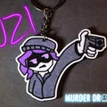 Móc khóa Uzi từ Murder Drones (Ghim cài Glitch) - Thumbnail 1
