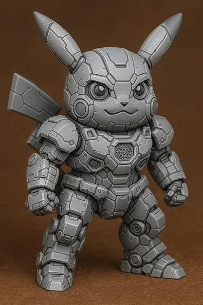 Mô hình Mecha Pikachu - Chiến binh Robot Pokemon 3D cực ngầu - Image 1