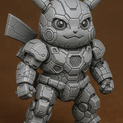Mô hình Mecha Pikachu - Chiến binh Robot Pokemon 3D cực ngầu